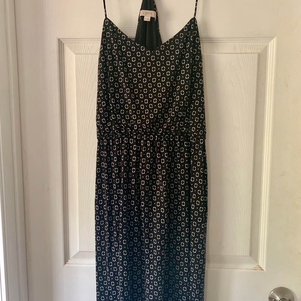 *MUST GO!*Loft Tank Dress Black Geometric